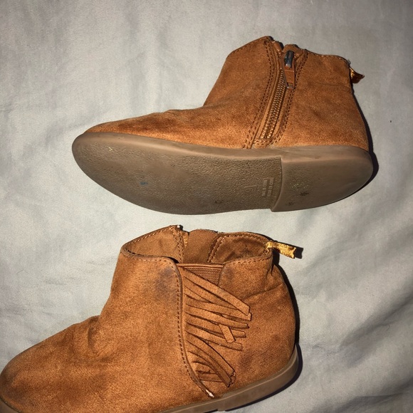 Tan fringe booties - Picture 3 of 9